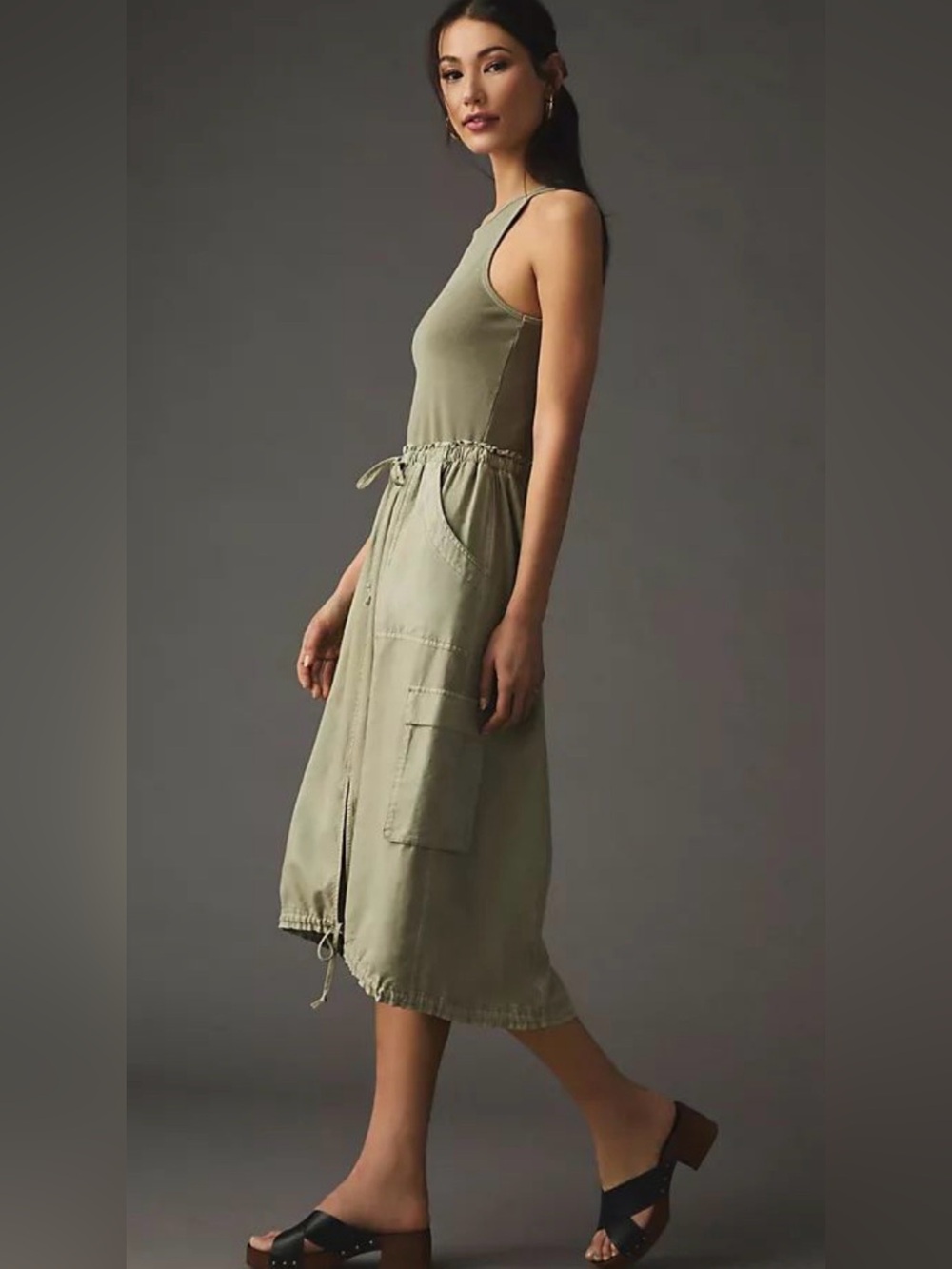 DAILY PRACTICE Anthropologie Twofer Tank Skirt Dress XS
